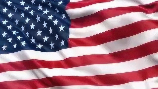 US Flag Waving Poster